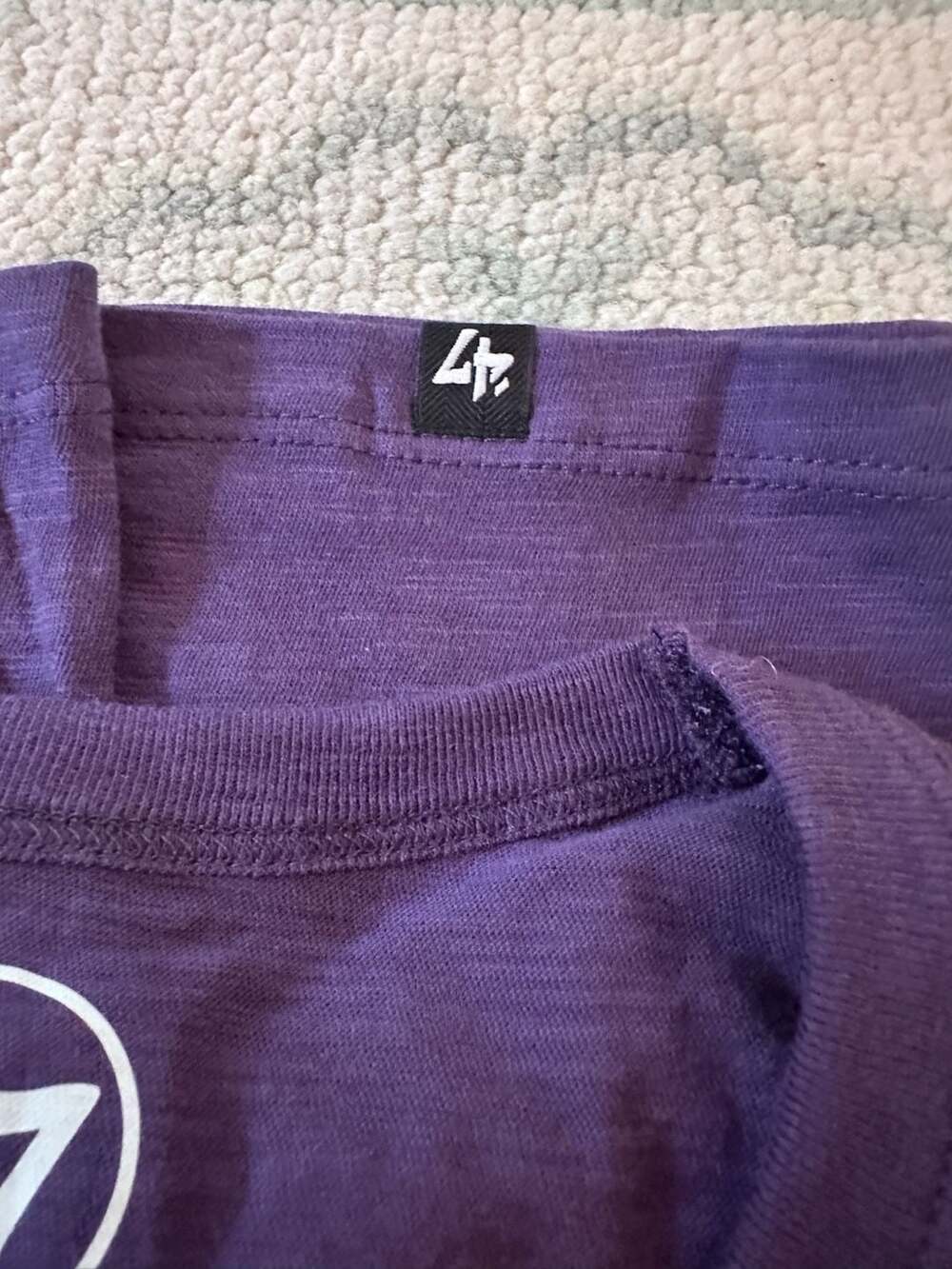 NWT Clemson Tigers 47 Brand XXL ($46) Grit Scrum T-Shirt in Purple - Picture 6 of 7